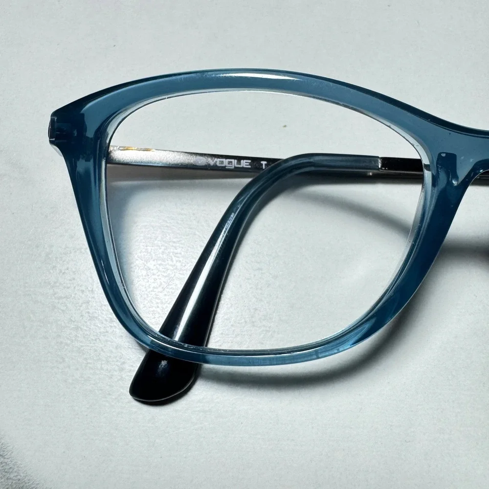 Vogue VO 5152 2534 Blue Silver Cat Eye Eyeglasses Frames 50-17-140